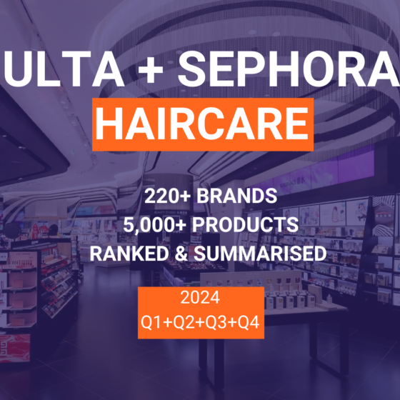 Ulta & Sephora haircare brand & products rank for 2024