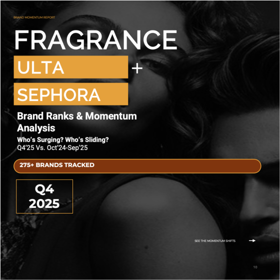 Q4 2025 Fragrance: Ulta + Sephora Brand Ranks & Momentum vs. Oct’24-Sep’25