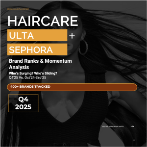 Haircare Brand Momentum & Rank for Ulta & Sephora 2025