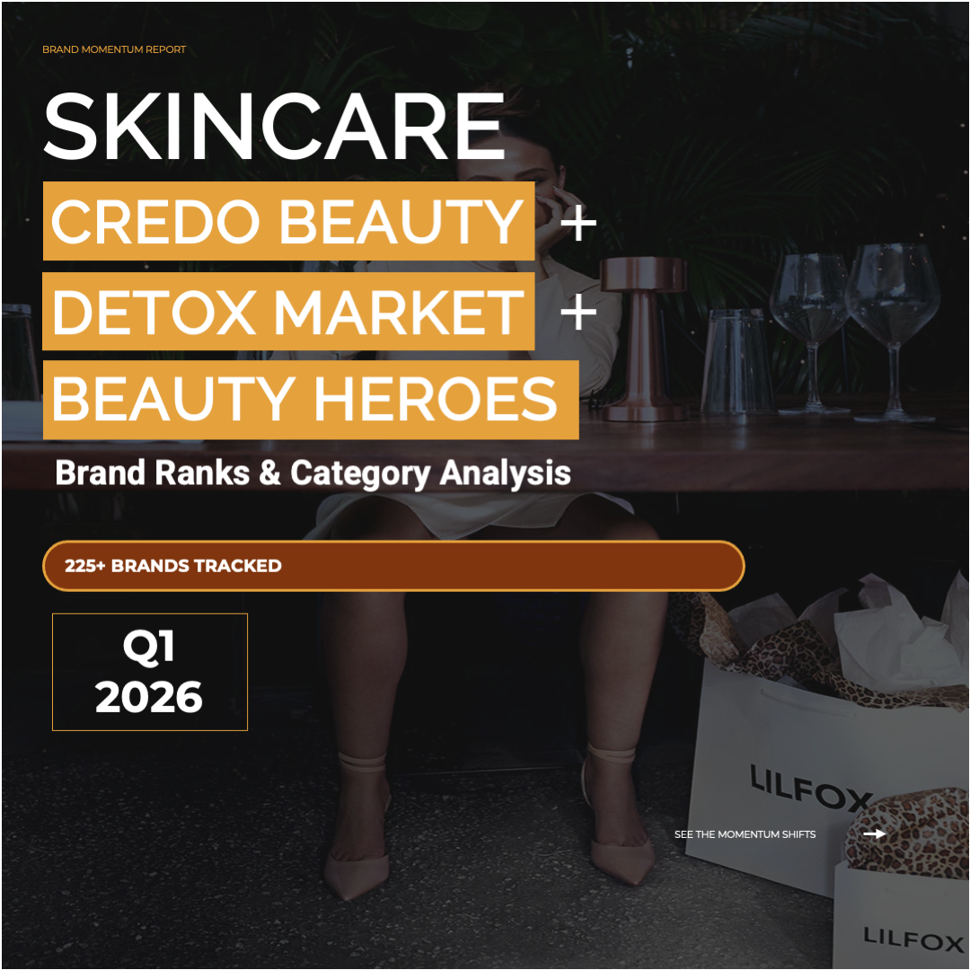 Q1 2026 Skincare: Credo Beauty + The Detox Market + Beauty Heroes Brand Ranks & Momentum