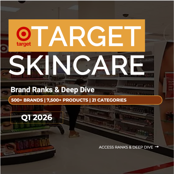 Target skincare brand rankings