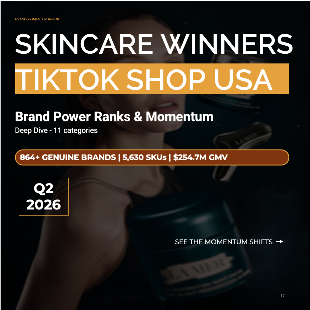 Q2 2026 TikTok Shop Skincare Brand Winners: Ranks