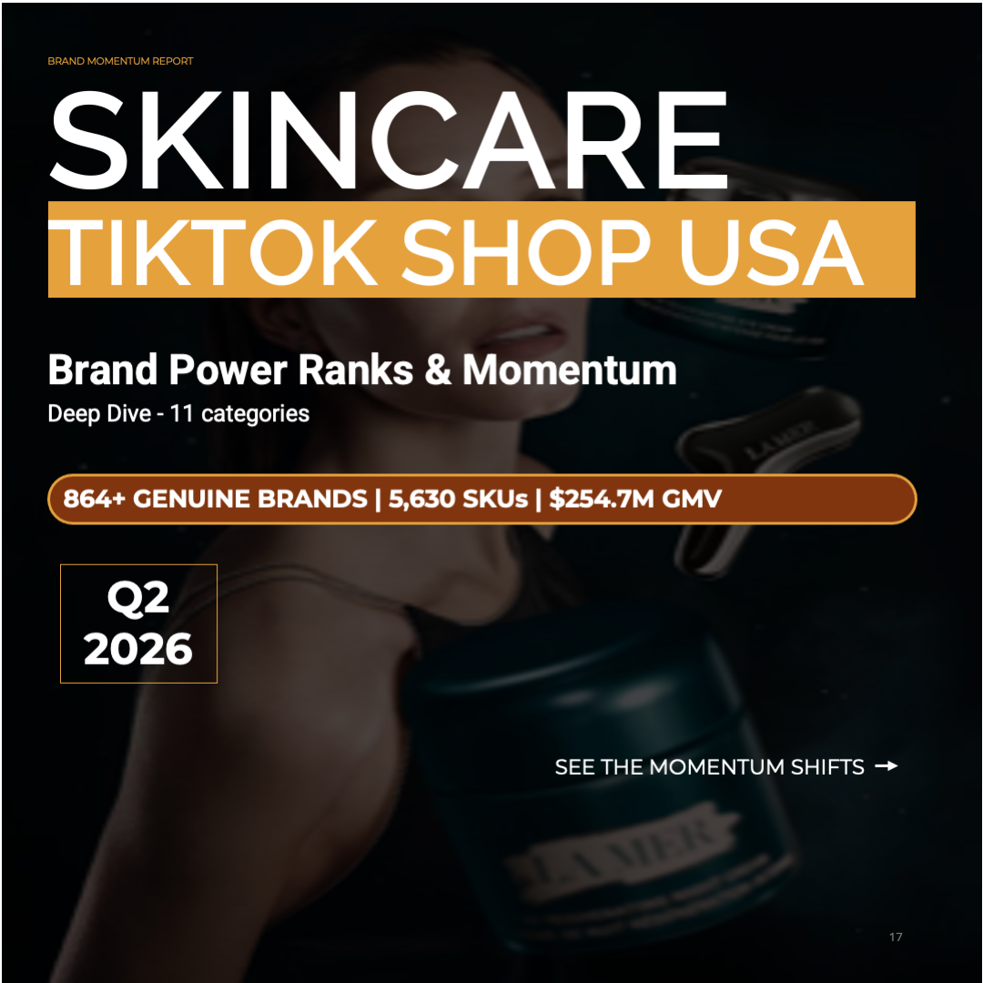 Q2 2026 TikTok Shop Skincare Brand Ranks