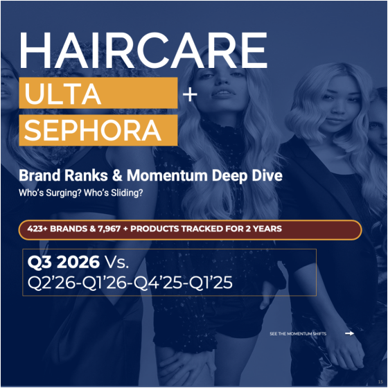 Q3 2026 Haircare: Ulta + Sephora ranks and deep dive